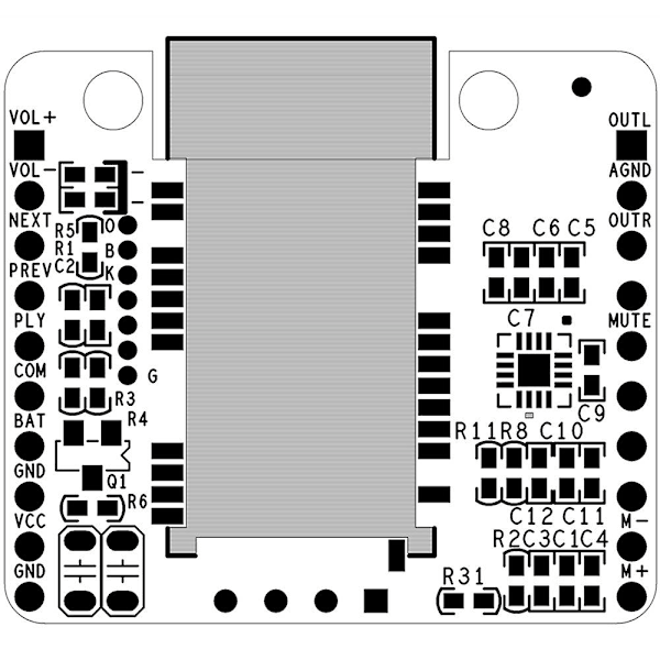 CSR8645 APT-X Lossless Music Hifi 4.0 Vastaanotinlevy Amplifiointimooduli Äänentoistoon Autovahvistimelle Kaiuttimelle