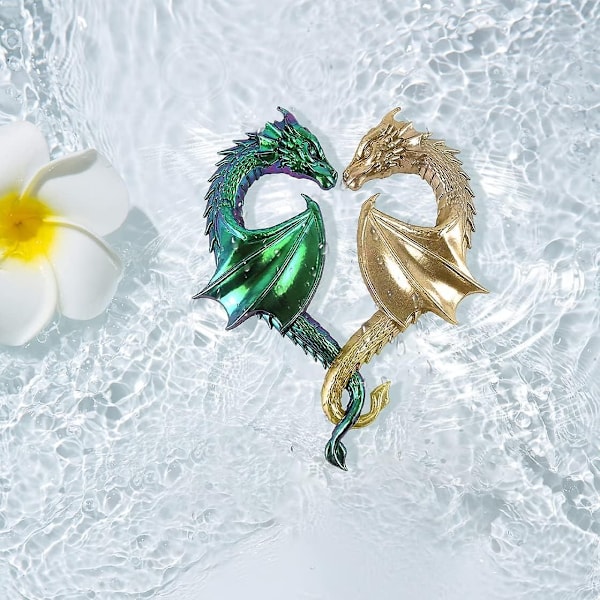 3D Stor Drage Silikoneforme Flyvende Drage Resin Forme Dyr Epoxy Forme Krystal Statue Fremstilling Forme til DIY Kæmpende Drager Væg-xindaren heart dragon