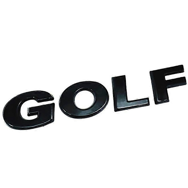 3D ABS GOLF Logo Sort Sølv Krom Mærkat Bil Styling Auto Bagagerum Bogstaver Etikettering Dekal eller Side Skærm Badge Emblem-xindaren Black