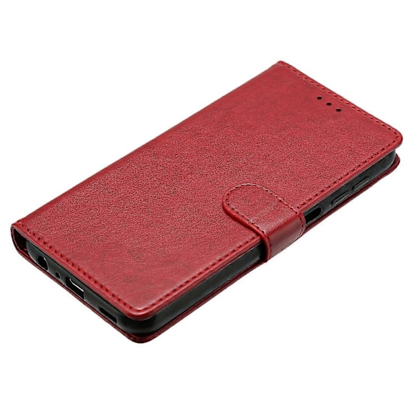 Kompatibel med iPhone 13 Läder Plånboksfodral Ställskydd med Praktisk Rem - xindaren Red