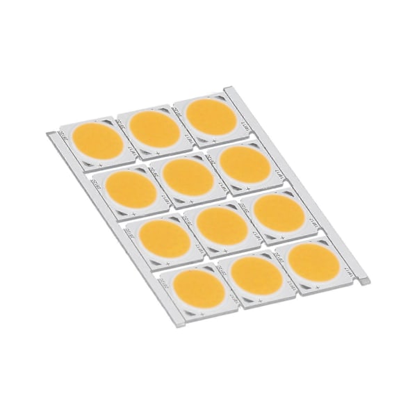 12 st COB Ljuskälla Högeffekts Rund LED-chip 12W 36‑41V 1080LM för DIY Inomhusbelysning Varmt Ljus-xindaren