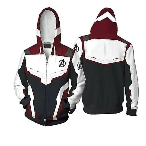 Mænds The Avengers 4 Endgame Hoodie Jakke Frakke Bukser Tracksuit Cosplay Kostume-Xin jacketA XL