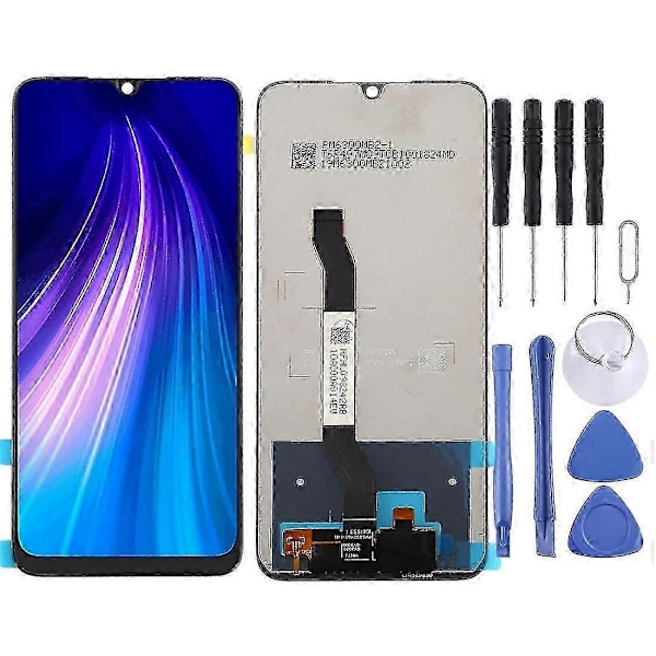 Tft LCD-skärm Kompatibel med Xiaomi Redmi Note 8 med Digitizer Komplett Montering (svart) Boris-xindaren