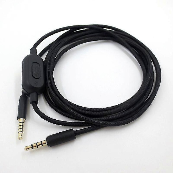 2M Erstatningskabel Kompatibel med Logitech G Pro Inline Mute G Pro X G433 G233 Lydkabel-xindaren Black
