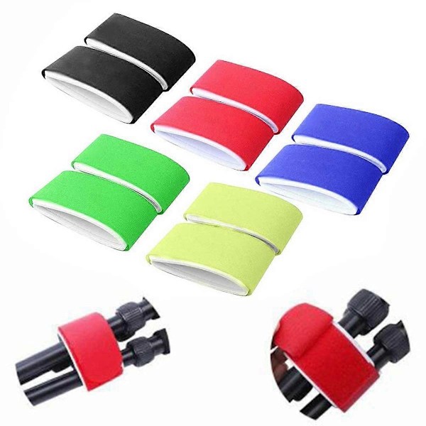 10 stk. Skistropp Stroppholder Ski Snowboard Bag Bæreveske Nylon Krok og Løkke Stroppholder Snowboardtilbehør, F-Xin
