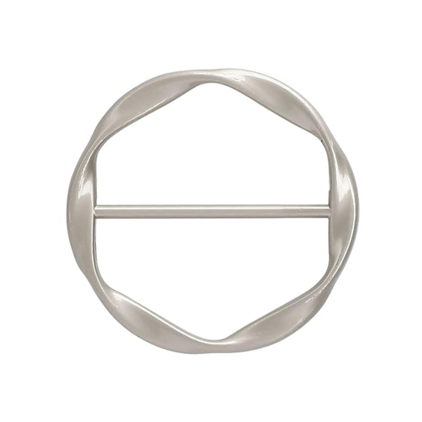 Scarves Clip Spänne Lås Dekor för Kvinnor Kläder Halsduk Sjal Ornament-xindaren Silver