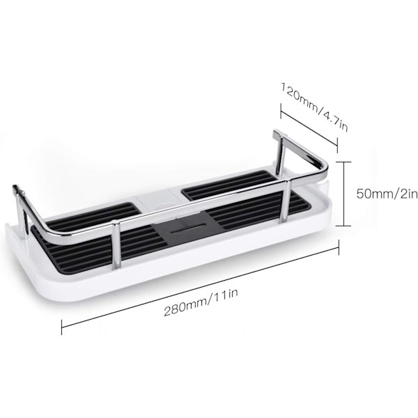 Hängande hylla för duschstång, badrumshyllor, display organizer-Xin