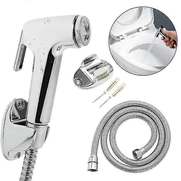 Toalett Baderom Håndholdt Sprøyte Dusj Bidet Spray Slangeholder-Xin