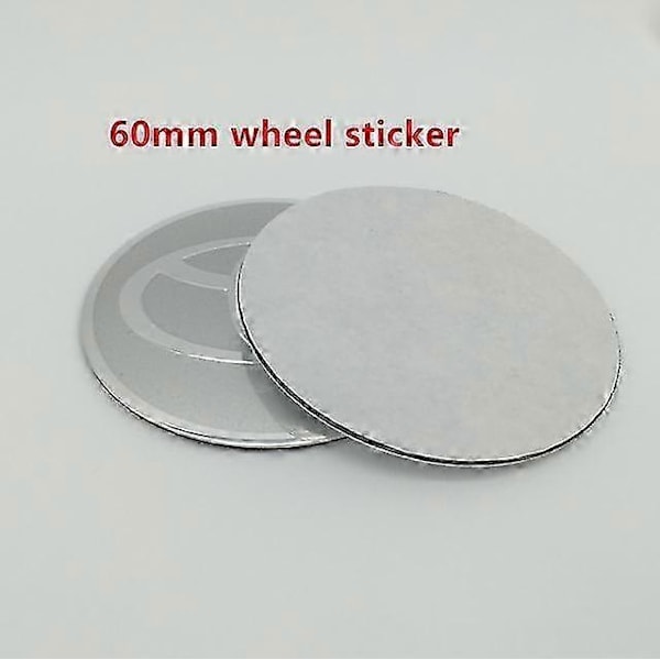 Nye 4 stk. 56mm 60mm 65mm til toyota Bil Hjul Nav Center Cap Badge Covers Emblem Mærkat Styling Tilbehør-xindaren Full silver 60mm