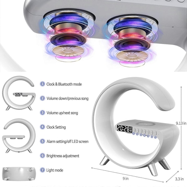 N69-1 Multifunktionell Bluetooth-högtalare med APP-stöd - Xin White