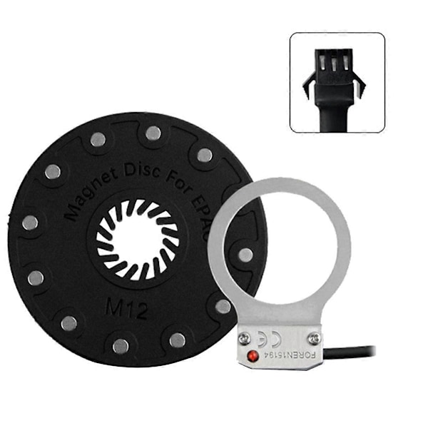 Sähköpyörän poljinanturi M12 12 Magneetti E Bike SM Liitin Tehoavusteinen Sähköpyörän Kaapeli DIY E-xindaren