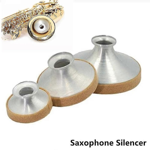 Saksofon demper lyddemper aluminiumslegering alt tenor diskant treblåseinstrument tilbehør mini saksofonentusiaster saksofon demper lyddemper verktøy-Xin Alto Sax