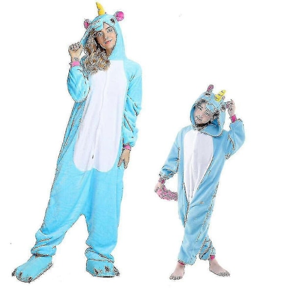 Regenborghorn Pegasus Kläder Enhörning Pyjamas Onesie Kigurumi Jumpsuit - Xin Pink M