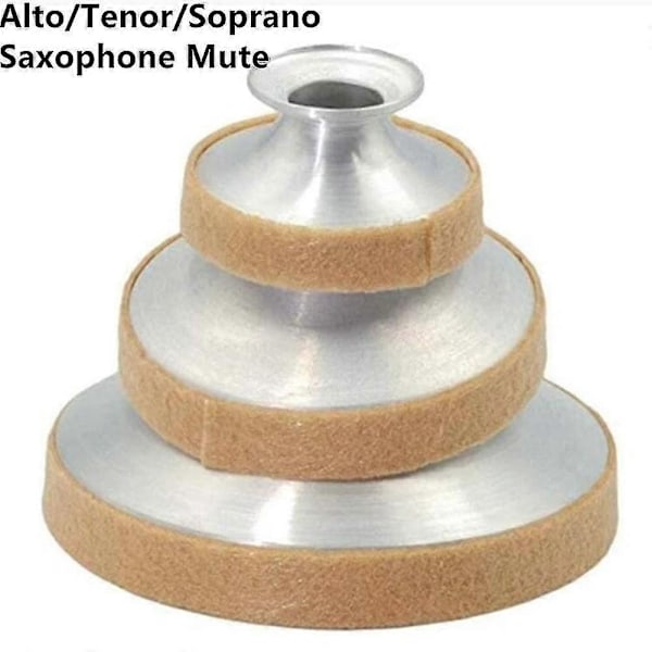 Saksofon demper lyddemper aluminiumslegering alt tenor diskant treblåseinstrument tilbehør mini saksofonentusiaster saksofon demper lyddemper verktøy-Xin Alto Sax