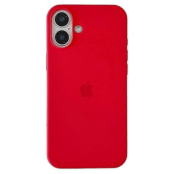 Kompatibel med Iphone 16 Plus Deksel Støtsikker Silikon Telefon Bakdeksel - Svart-xindaren Red