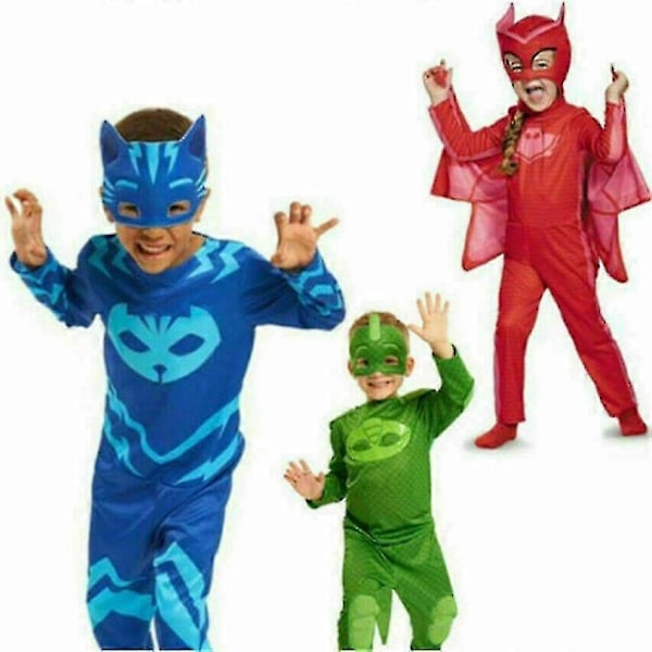 Barnens rollspelskostym uggla, kattpojke eller gecko förklädnad E-Xin Red XS(95-105CM)