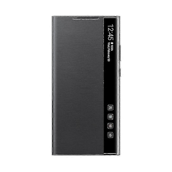 Lämpligt för Samsung Mirror Smart View Flip-fritt Svarningsfodral Galaxy Note 20 / Note20 Ultra 5g Mobiltelefon Led Fodral S-view Fodral Ef- 2025 -Xin