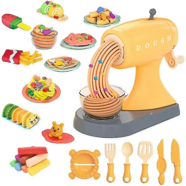 Maker Keittiö Leikkisetti Pasta lelut Lasten Muovailuvaha työkalut Nuudeli lelu Kone Set Leikkisetti Tarvikkeet Opettavainen 1kpl, Keittiösetti Lasten Syntymäpäivä-Xin
