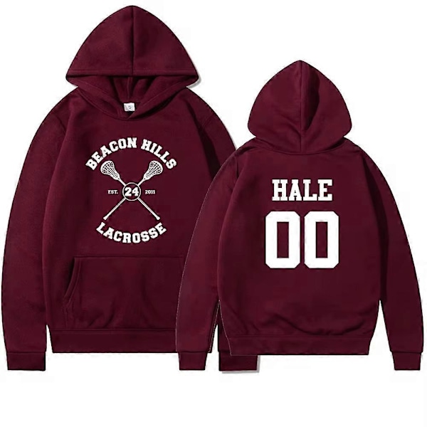 Teen Wolf Hoodie Beacon Hills Stilinski 24 Lahey McCall Pullover TV-Show Huvtröja Huvad Hip Hoodie Streetwear Toppar - Xin 5 S(45-52)kg