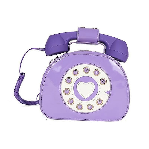 Damer Telefonformad Axelremsväska PU-Läder Axelväska Handväska Plånbok Handväska Shopping Street Campus Axelväska - Xin Purple