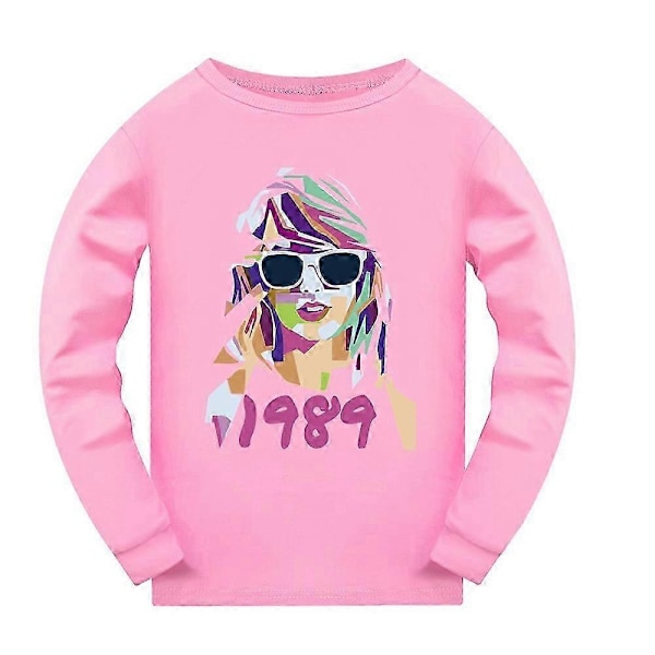 Taylor Swift Langærmet Pyjamas Sæt Børn Pjs Nattøj Swiftie Fans Gave-xindaren Pink 13-14 Years