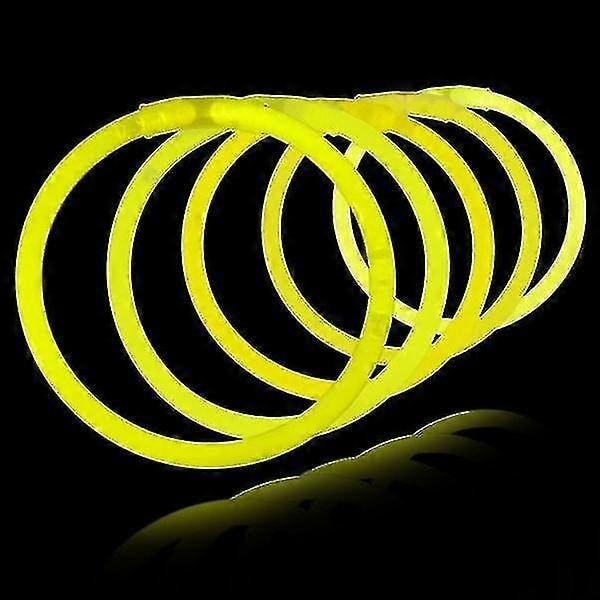 Hohtavat Rannekkeet Glow Stickit Pakkaus 100, 200, 500... Fluoresoivat Tikut Pakkaus - sininen - Xin Yellow 200 PCs