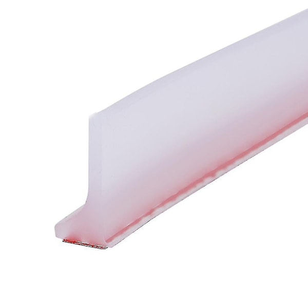 Silikon Duschbarriär Badrum Vattenstopp Vattenbarriär Tätningslist Torr och Våt Separation Dörrtätningslist Ncs-xindaren Transparent 100cm