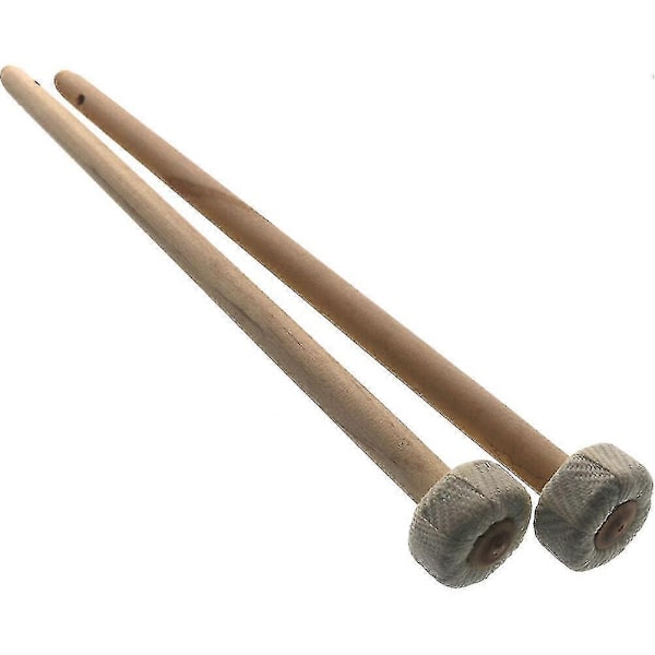 2 st Träklubba för Gong Slagverksinstrument Trähammare Gong Del-Xin