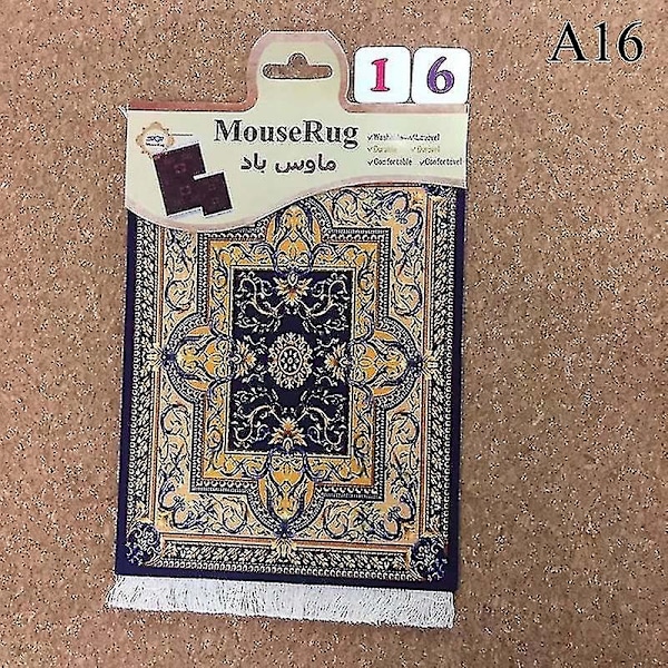 Rectangular Persian Mini Rug Woven Rug Mouse Pad Carpet Tassel Mat High Quality-Xin Brown A1