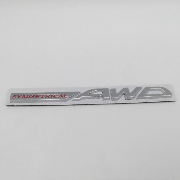 1kpl 3D metallinen Crosstrek Awd Brz yhteensopiva Wrx auton kirjain lokasuoja tunnus sivu takaluukku merkki tarra auto tarvikkeet-xindaren silver red AWD