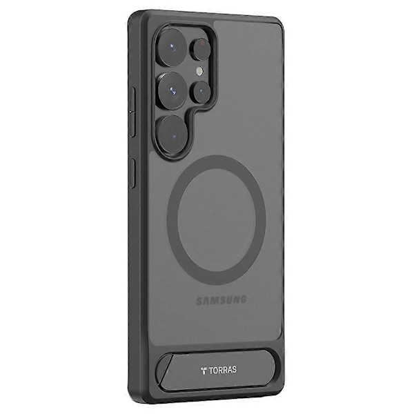 TORRAS Samsung Galaxy S25 Ultra -puhelimen suojakotelo pidikkeellä, TPU+PC -puhelimen suojakotelo, yhteensopiva MagSafe-Xinin kanssa Style B