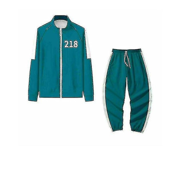 Squid Game Hoodie Tracksuit Dragt Halloween Festkostume-Xin 218 L