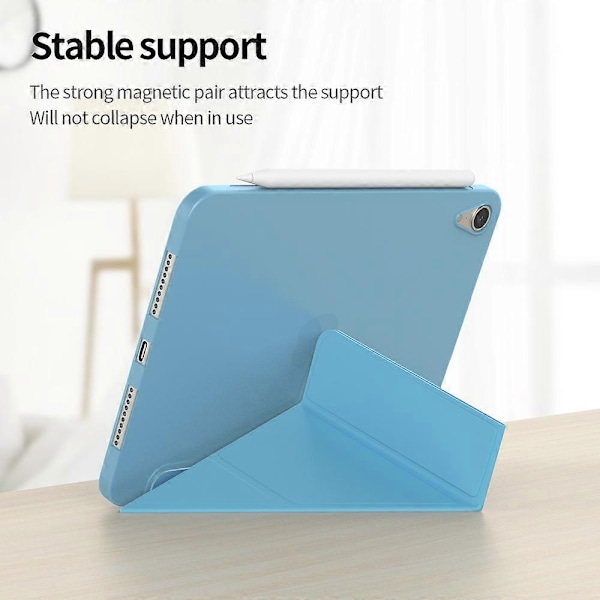Magnetisk Absorption Origami Smart TPU + PU Læder Tablet Cover til iPad mini (2021)-Xin Gold