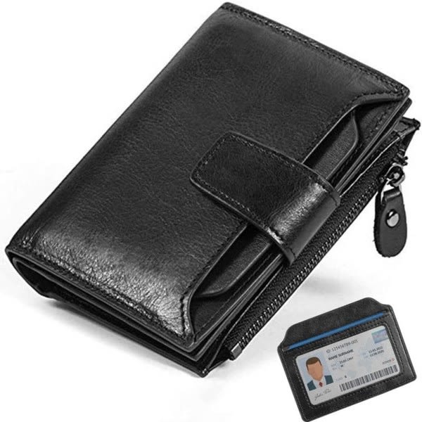 Plånbok Herr RFID-skydd Äkta, vertikal plånbok, för Fars Dag-Xin