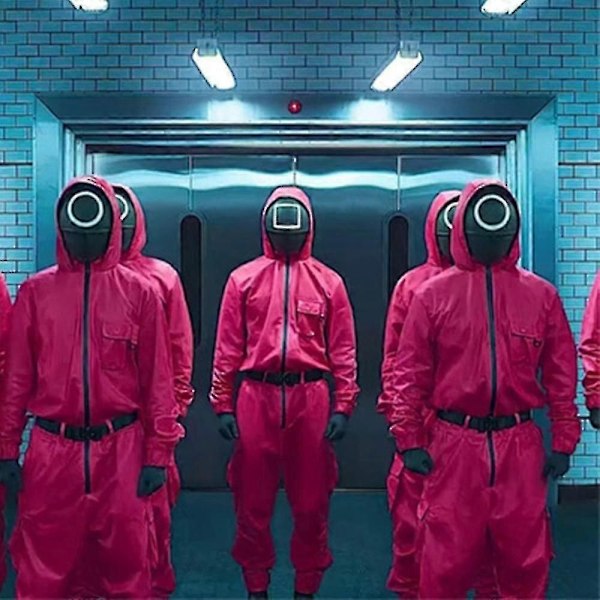 Squid Game Kostym Populär Koreansk Squid Game H-Xin PINK XXL