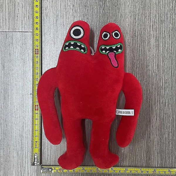 DB Den nya trädgården av Banban plysch Banban trädgårdsspel runt plyschdocka leksak docka-Xin Red Two Headed Monster