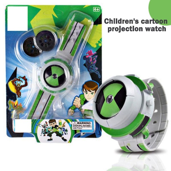 Anime Projektor Klocka Ben 10 Omnitrix Jordens Beskyddare Alien Force Barnklocka Leksak För Barn Present[GL]-Xin