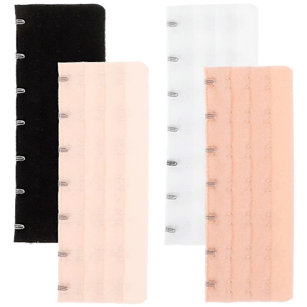 4 stk. BH-forlengere 7 kroker BH-forlengelsessett Elastiske forlengelsesstropper BH-tilbehør-Xin