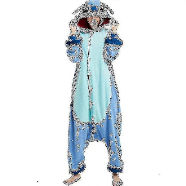 Stitch Pyjamas Animerad Tecknad Pyjamas Set Overall - Xin Blue S