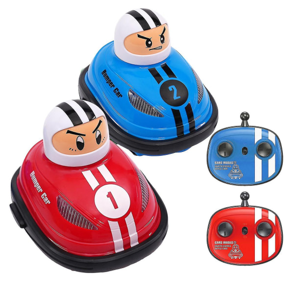 1 set Speed ​​​​Bumper Cars Toy Mini Fjärrstyrda Ejectors Remote Control-Xin Blue And Red