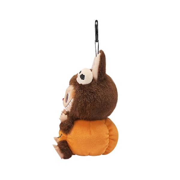 POP MART Halloween Party Series-Sittende Gresskar Vinyl Plysj Anheng Labubu-Xin