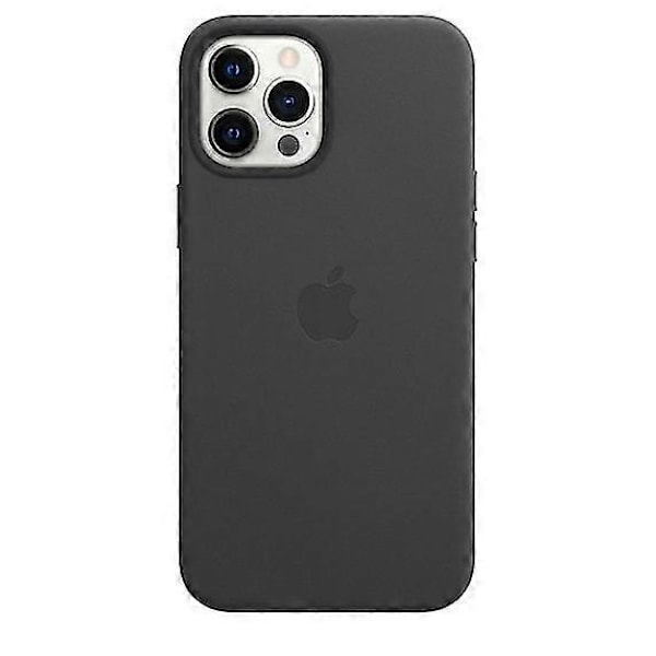 Læder Telefon Cover til Iphone 12 Pro Max Læder Cover med Magsafe-Xin Black