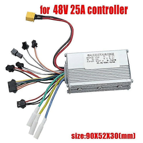 Egnet til JP 48V 25A controller Hall-løs børsteløs motorcontroller egnet til JP elektrisk scooter tilbehør-Xin