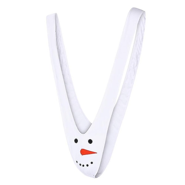 Herr Jul Snögubbe Älg Fluga Herr Sexig Stringtrosa Rollspel Nyhet Underkläder-Xin White