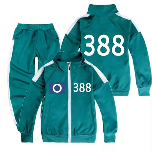 Børne Squid 2 Overlevelsesspil Rollespil Kostumesæt Sportstøj Jakke Bukser-Xin Style10 4-5Years