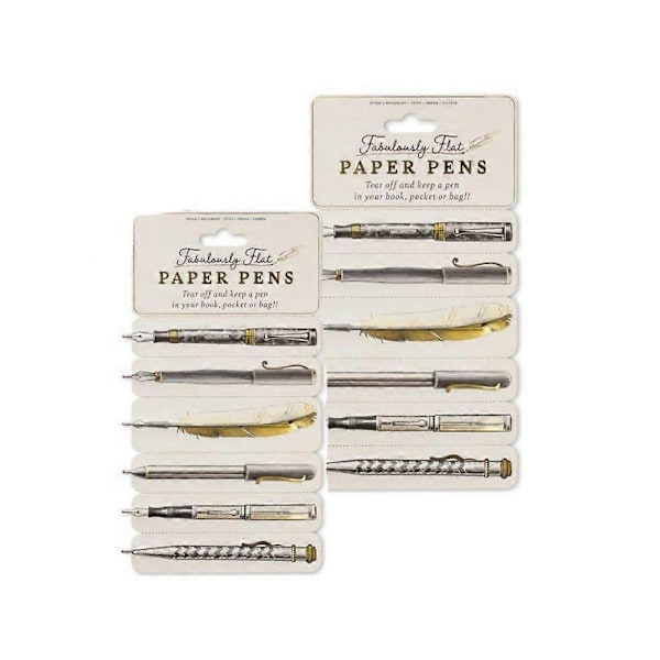 Fabulously Flat Paper Pens, litteät kirjanmerkkikynät, kaksipuoliset paperikynät Card-Xin 2pcs