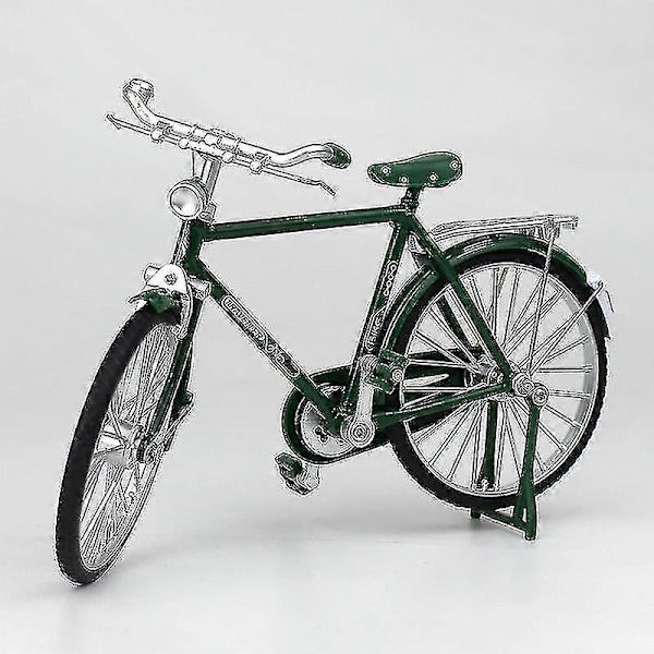 1:10 Alloy Klassinen Retro Polkupyörämalli Koriste-Xin Green Man Style