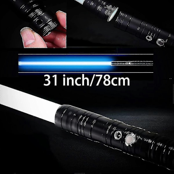 Lys Saber Laser Sverd Rgb 7 Farger Endringsbar Elektronisk Lys Sverd Lyd1stk-svart-Xin