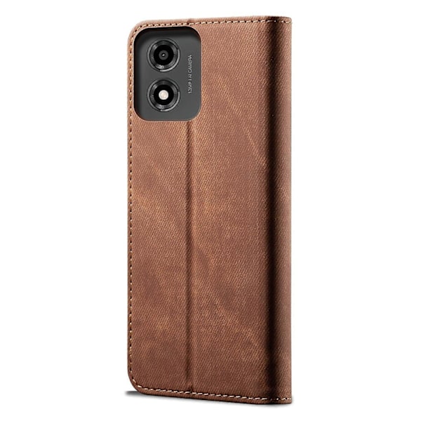 Kompatibel med Denim Tekstur Flip Lær Telefonveske-xindaren Compatible with Motorola Moto E14