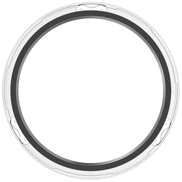 for Xiaomi Watch S4/S4 eSIM Version/S3/S3 eSIM Version Bezel Ring 316 Rustfritt Stål Bezel Loop-Xin Style F
